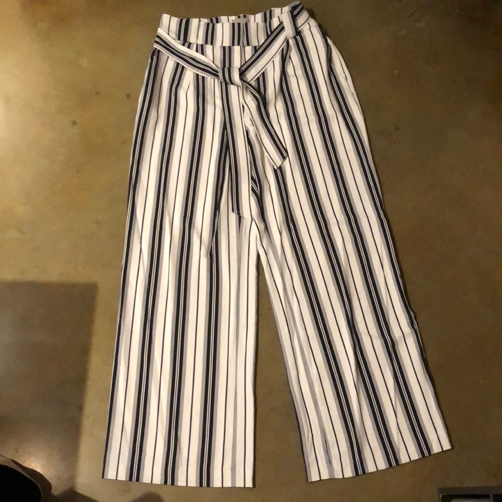 H&M striped dress pants